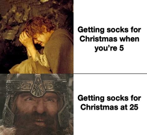 getting socks for christmas meme|More.